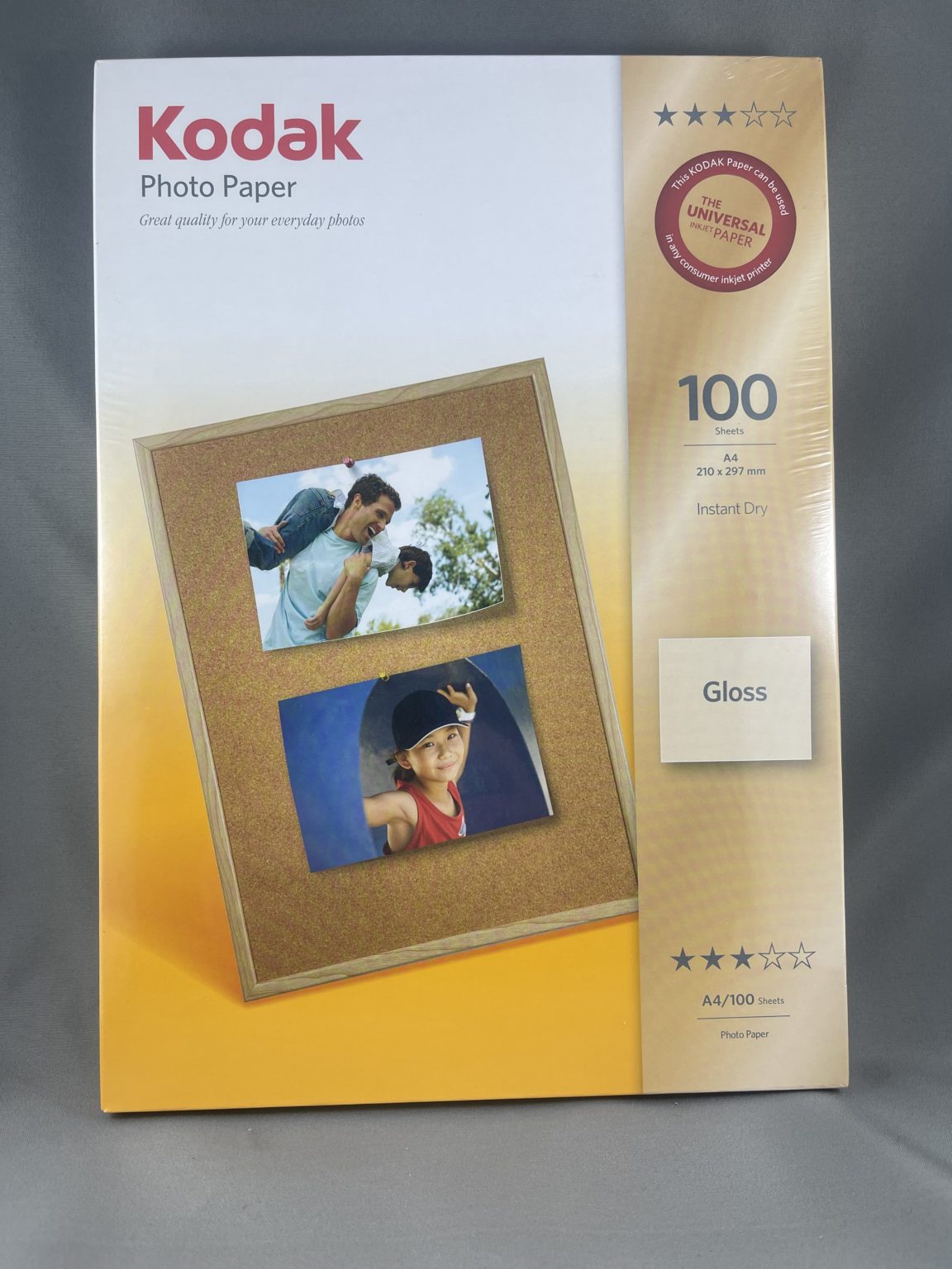 Kodak A4 180gsm Gloss Inkjet Paper Pack Of 100 Sheets Australian