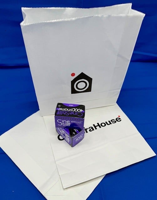 Camera House Small Paper Satchel Bag - Carton 500 Only available to Camera House Dealers