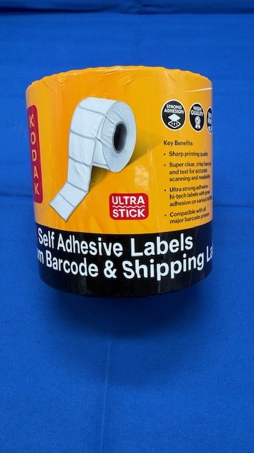 Kodak 100mm x 75 mm Barcode and Shipping Labels (700 individual labels on roll) - Carton of 12